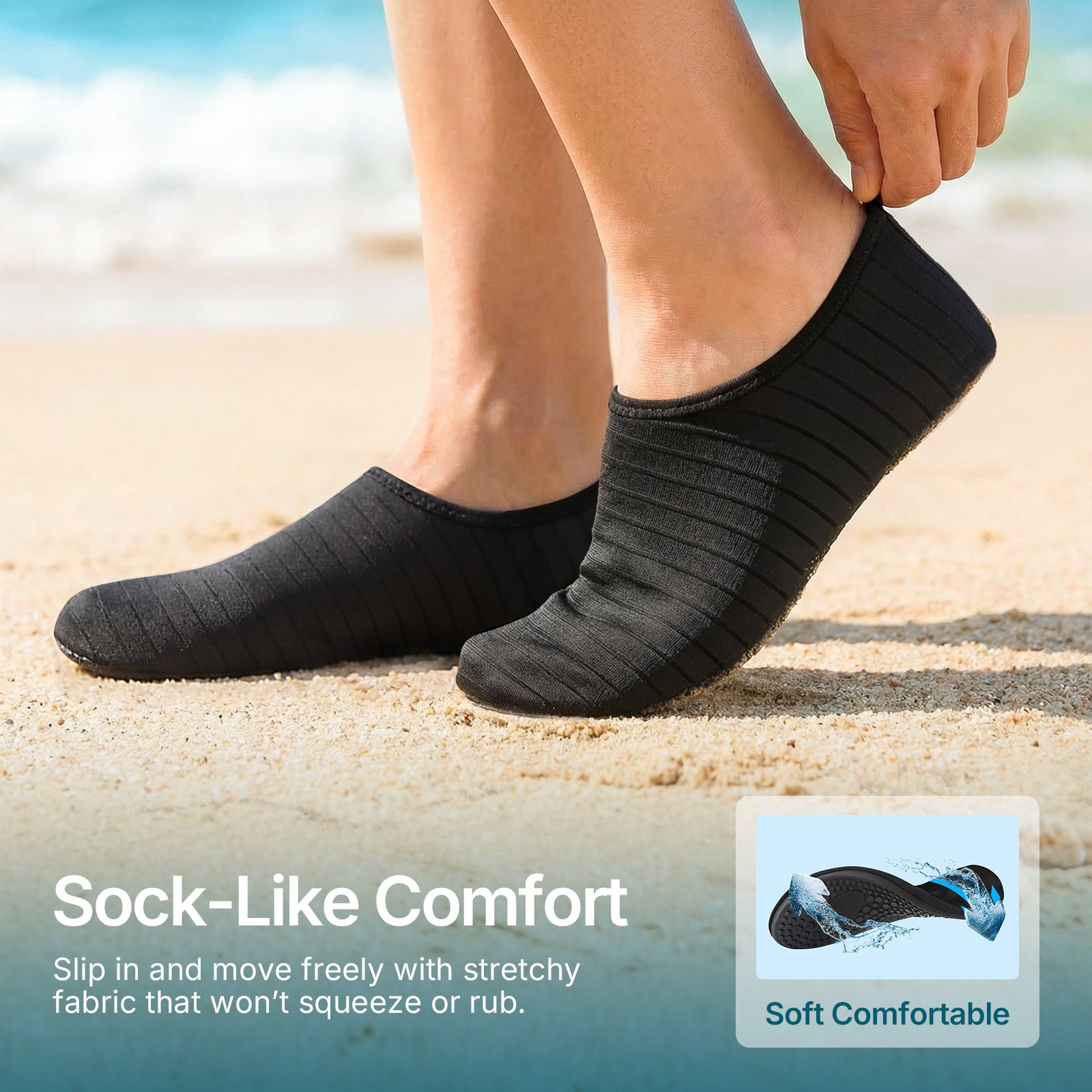 Water Shoes for Women Men Barefoot Quick-Dry Aqua Socks for Beach Swim Pool River Yoga Lake Surf Sport Shoes Cruise